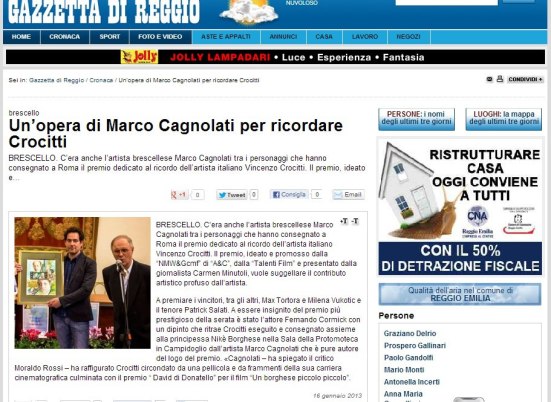 rassegna premio- gazzetta reggio emilia